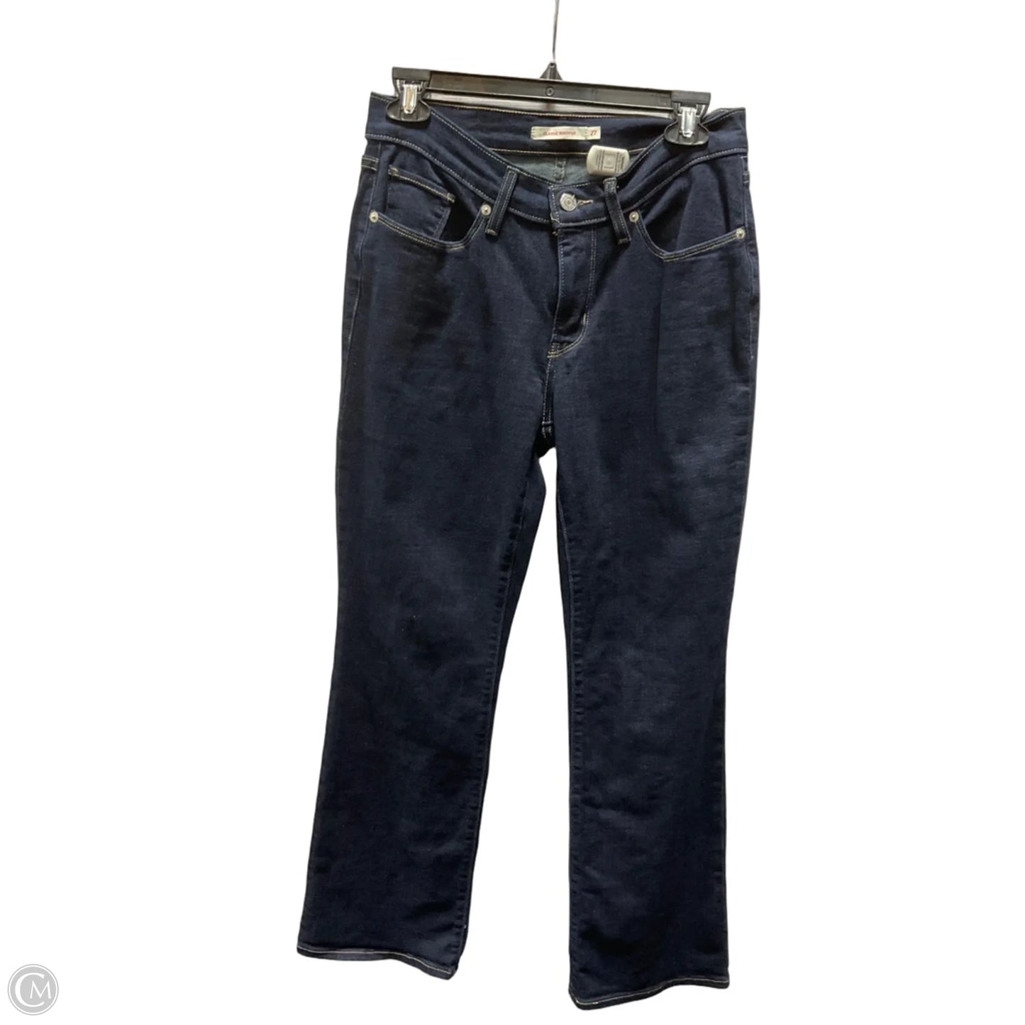 Jeans Boot Cut By Levis In Blue Denim, Size: 4