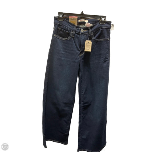 Jeans Wide Leg By Levis In Blue Denim, Size: 4