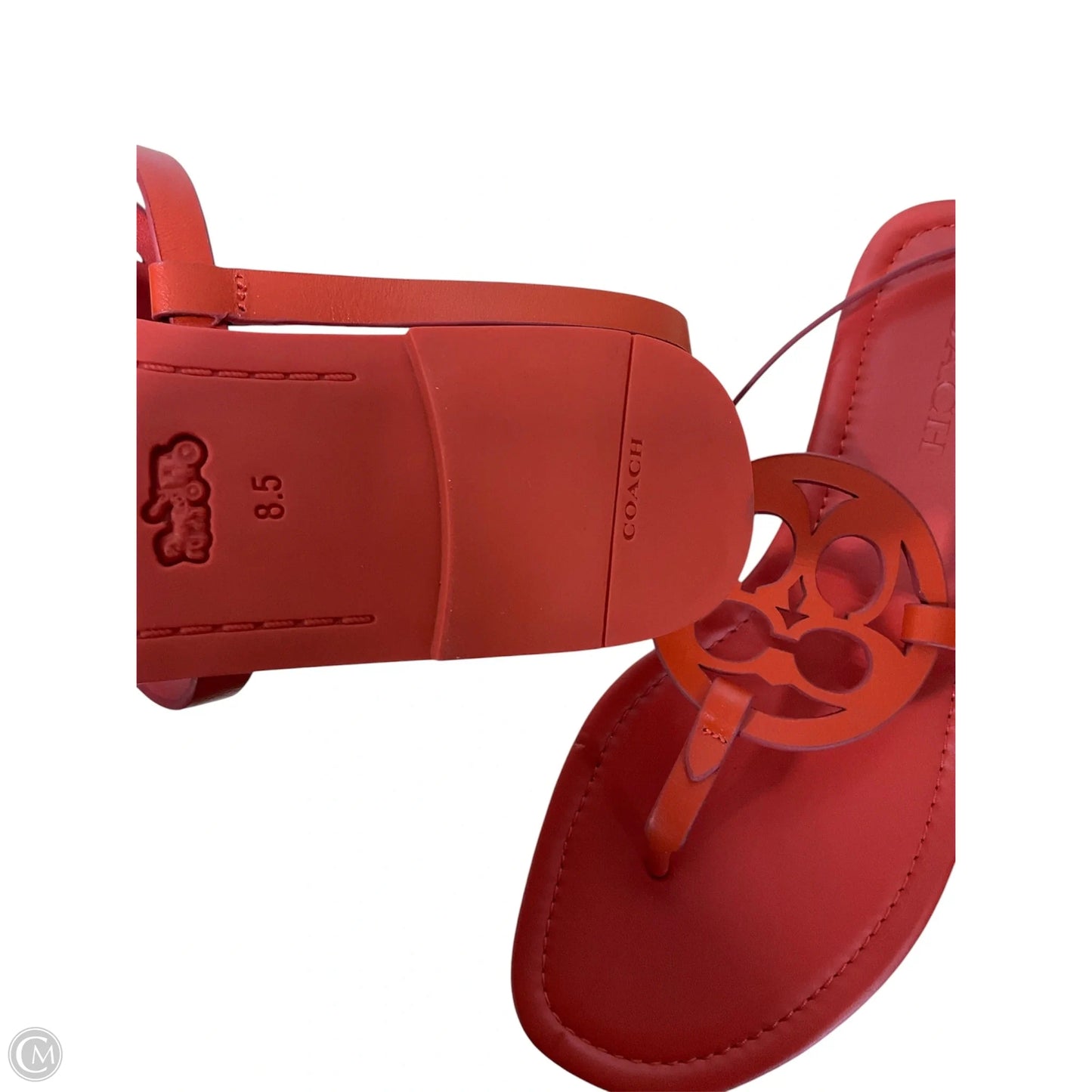 Sandals Designer By Coach In Orange, Size: 8.5