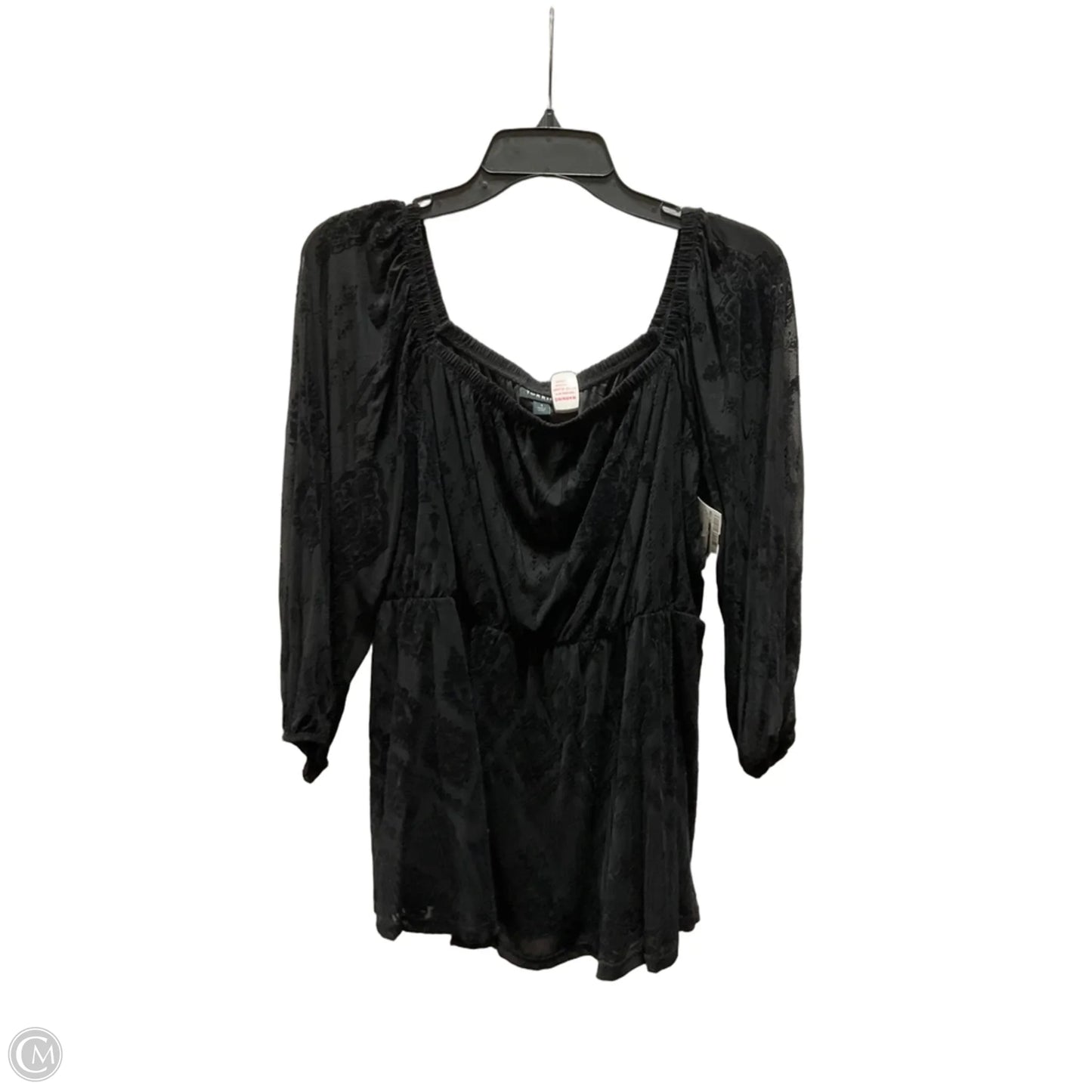 Top Short Sleeve By Torrid In Black, Size: 1x