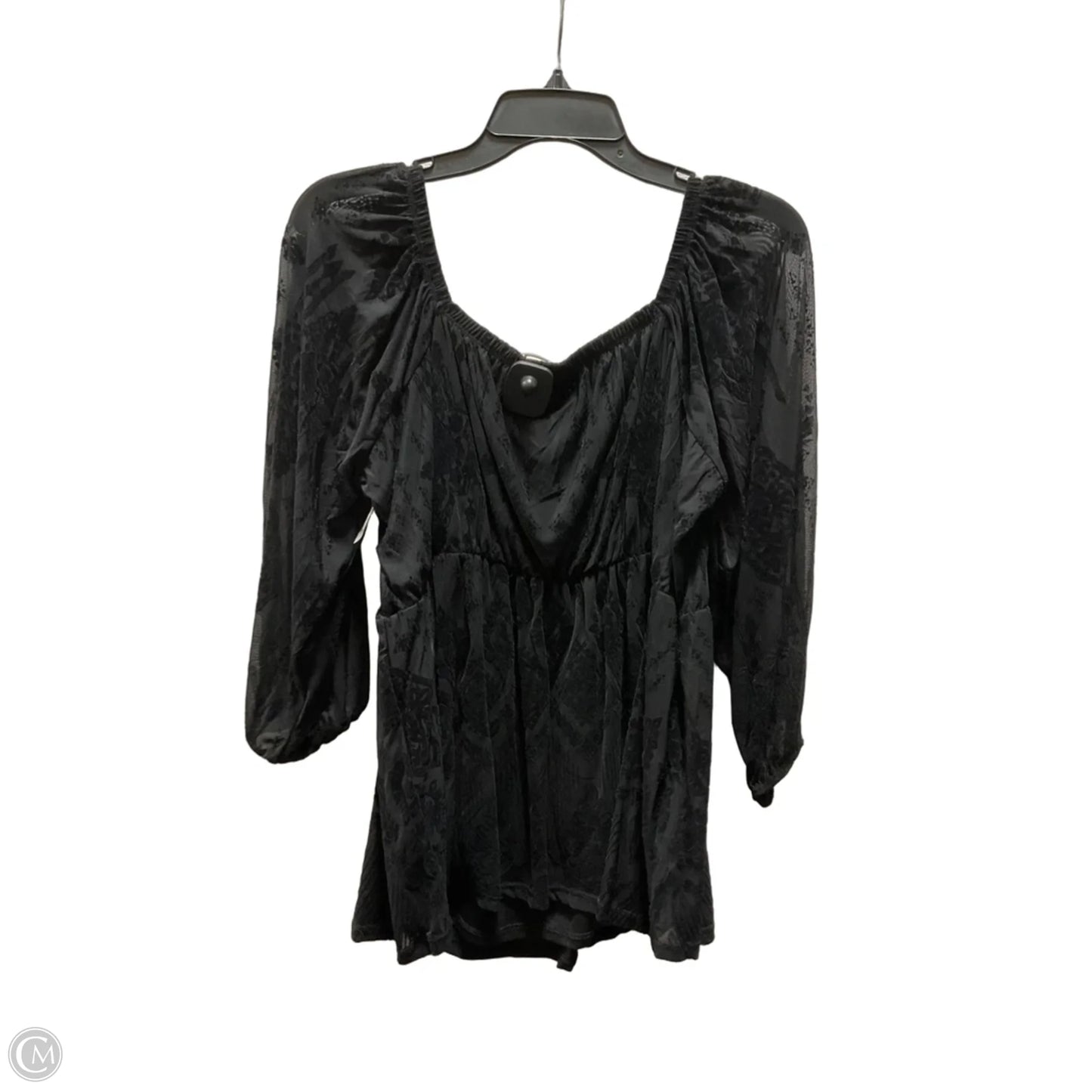 Top Short Sleeve By Torrid In Black, Size: 1x