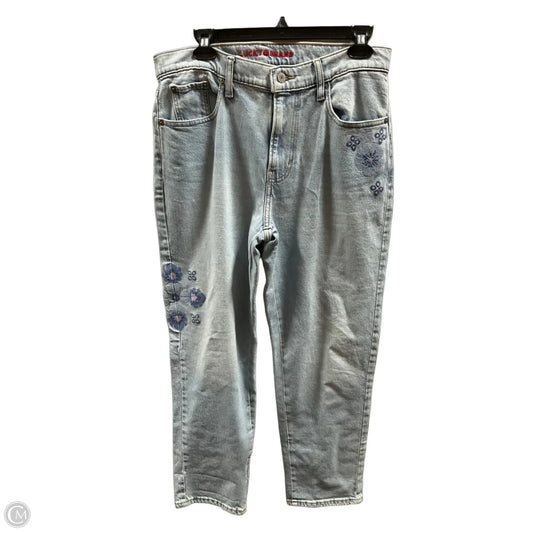 Jeans Straight By Lucky Brand In Blue Denim, Size: 4