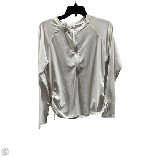 Athletic Jacket By Free Country In White, Size: M