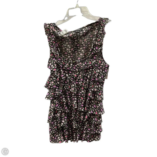Top Sleeveless By Express In Floral Print, Size: S