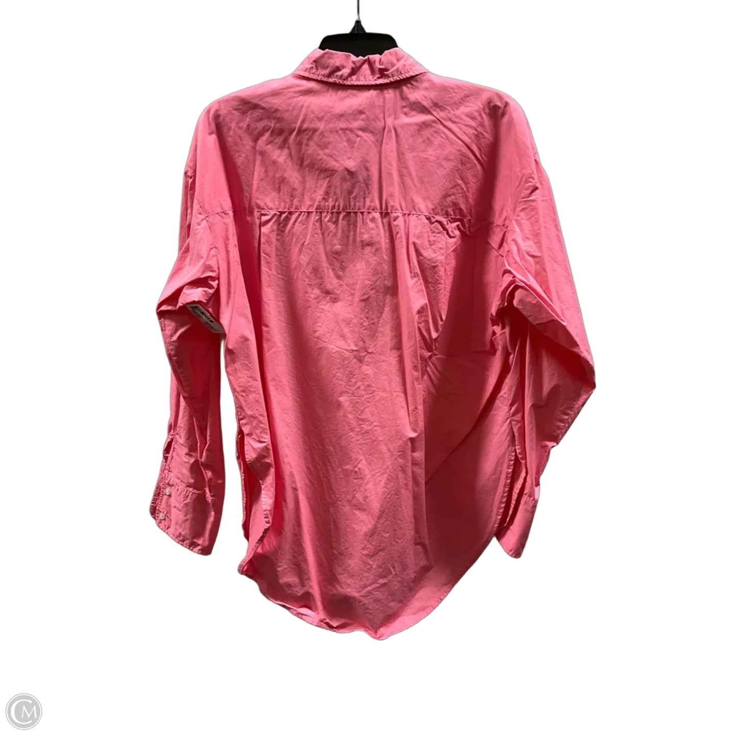 Blouse Long Sleeve By H&m In Pink, Size: S