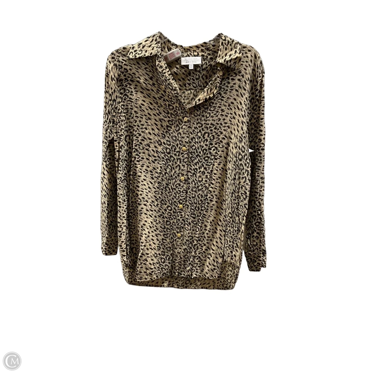 Blouse Long Sleeve By Cma In Animal Print, Size: M