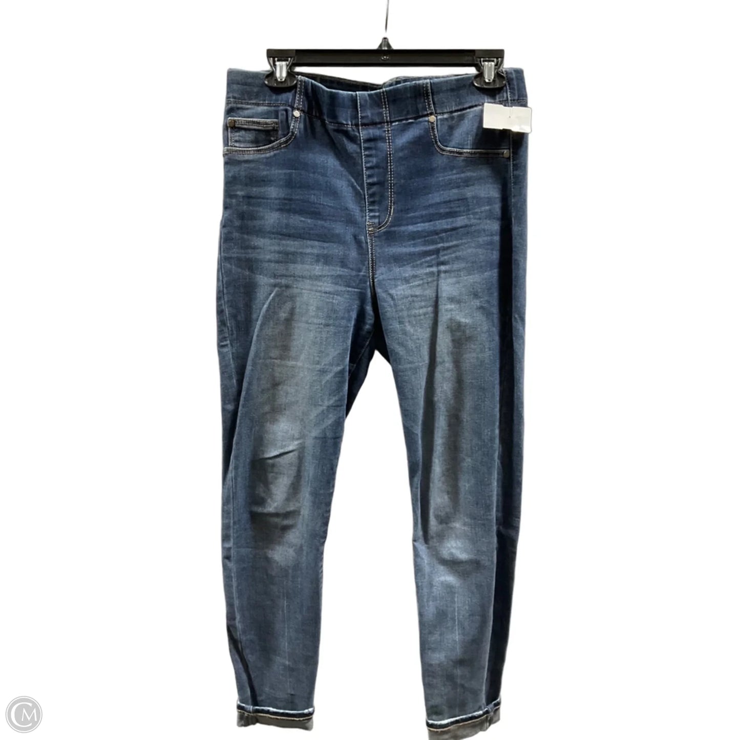 Jeans Skinny By Liverpool In Blue Denim, Size: 8