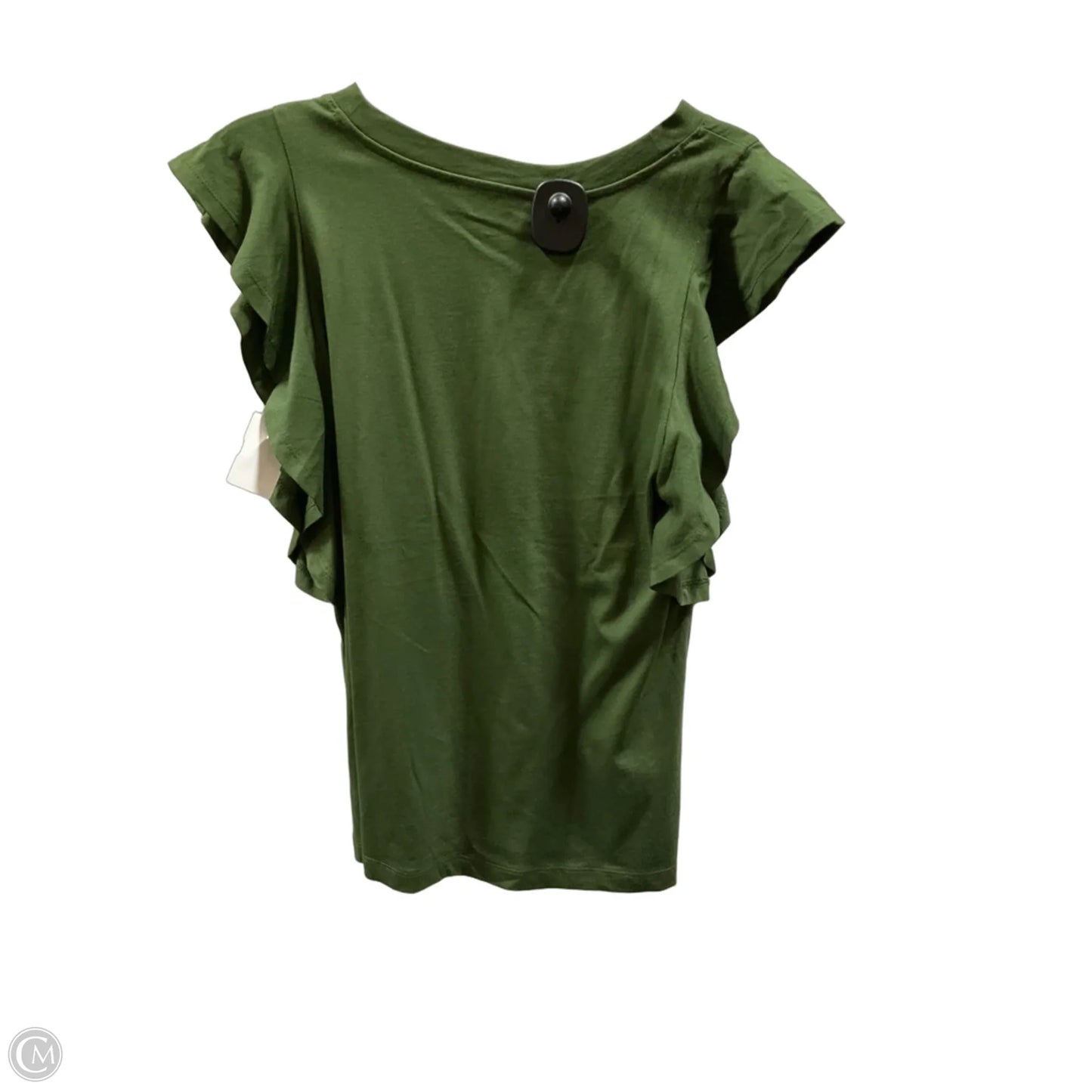 Top Short Sleeve By Loft In Green, Size: M
