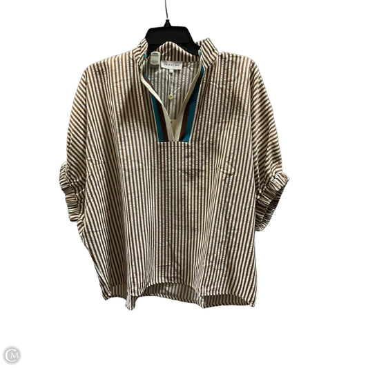 Top Short Sleeve By Entro In Striped Pattern, Size: S