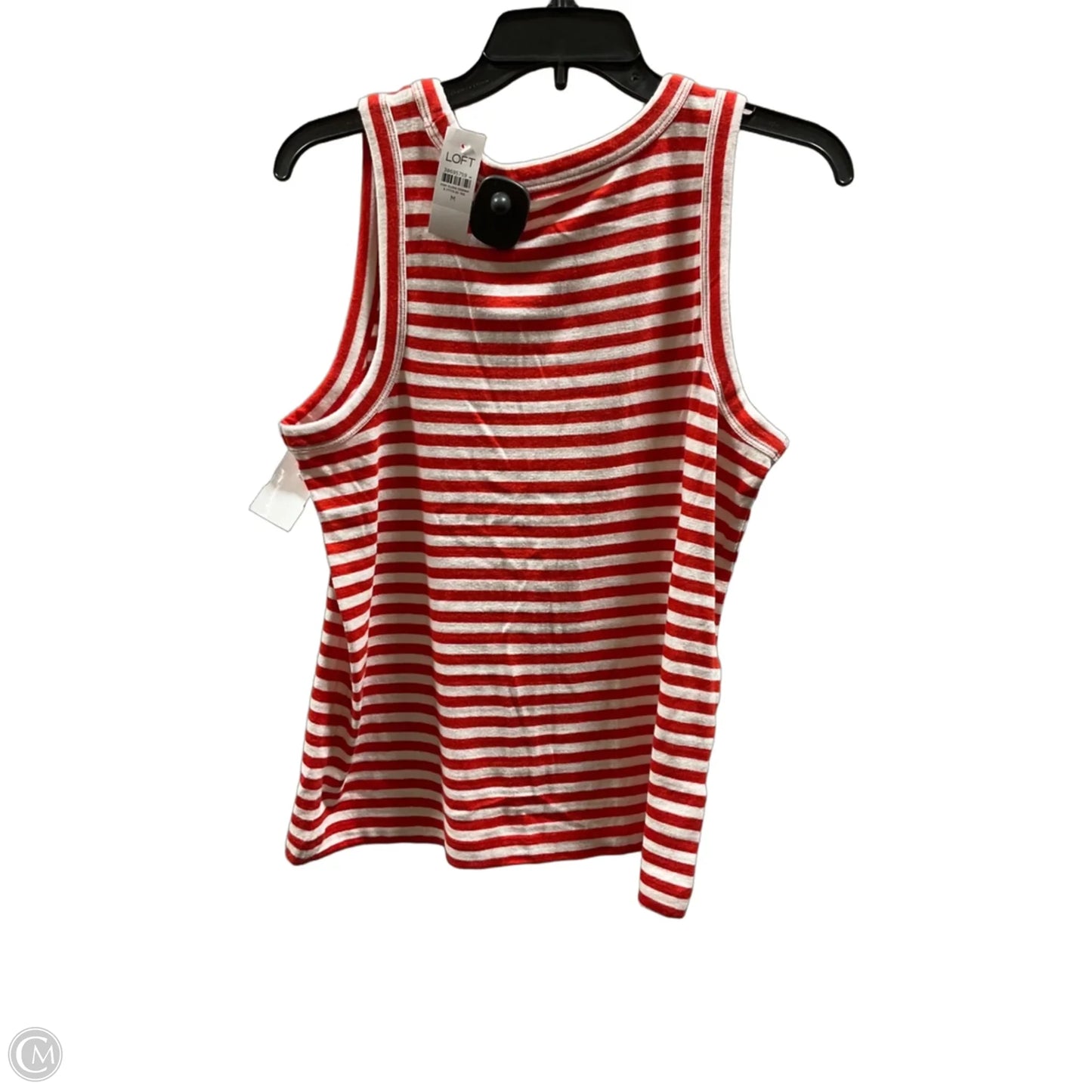Top Sleeveless Basic By Loft In Striped Pattern, Size: M