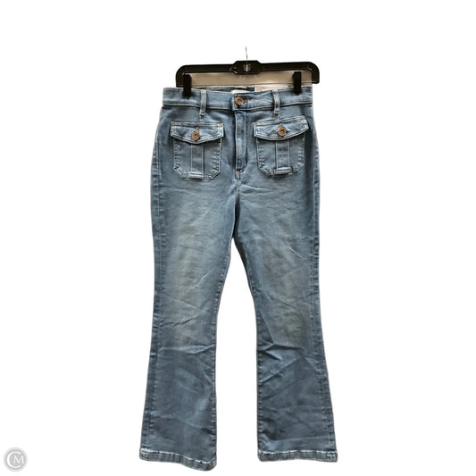 Jeans Flared By Loft In Blue Denim, Size: 6