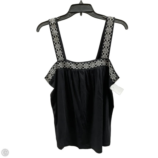 Top Sleeveless By Ann Taylor In Black, Size: M