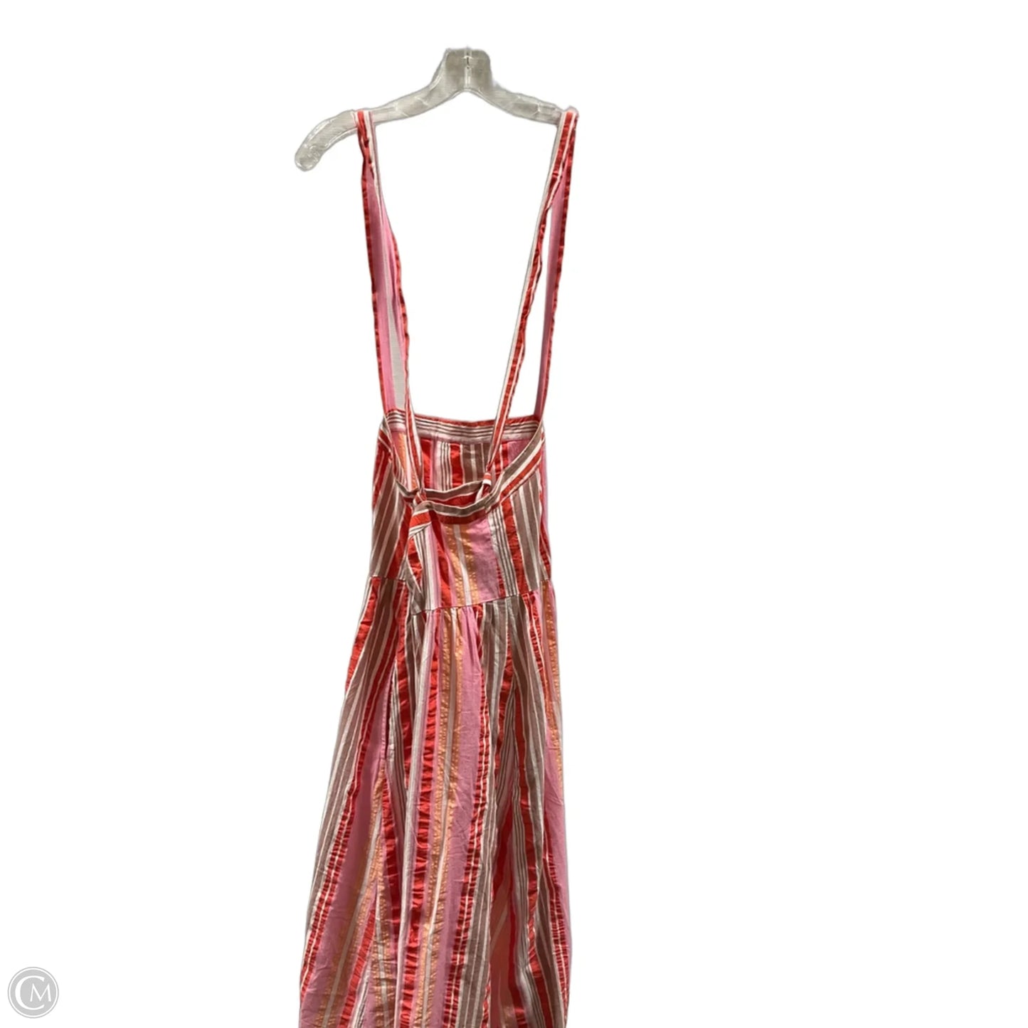 Dress Casual Midi By Loft In Striped Pattern, Size: M