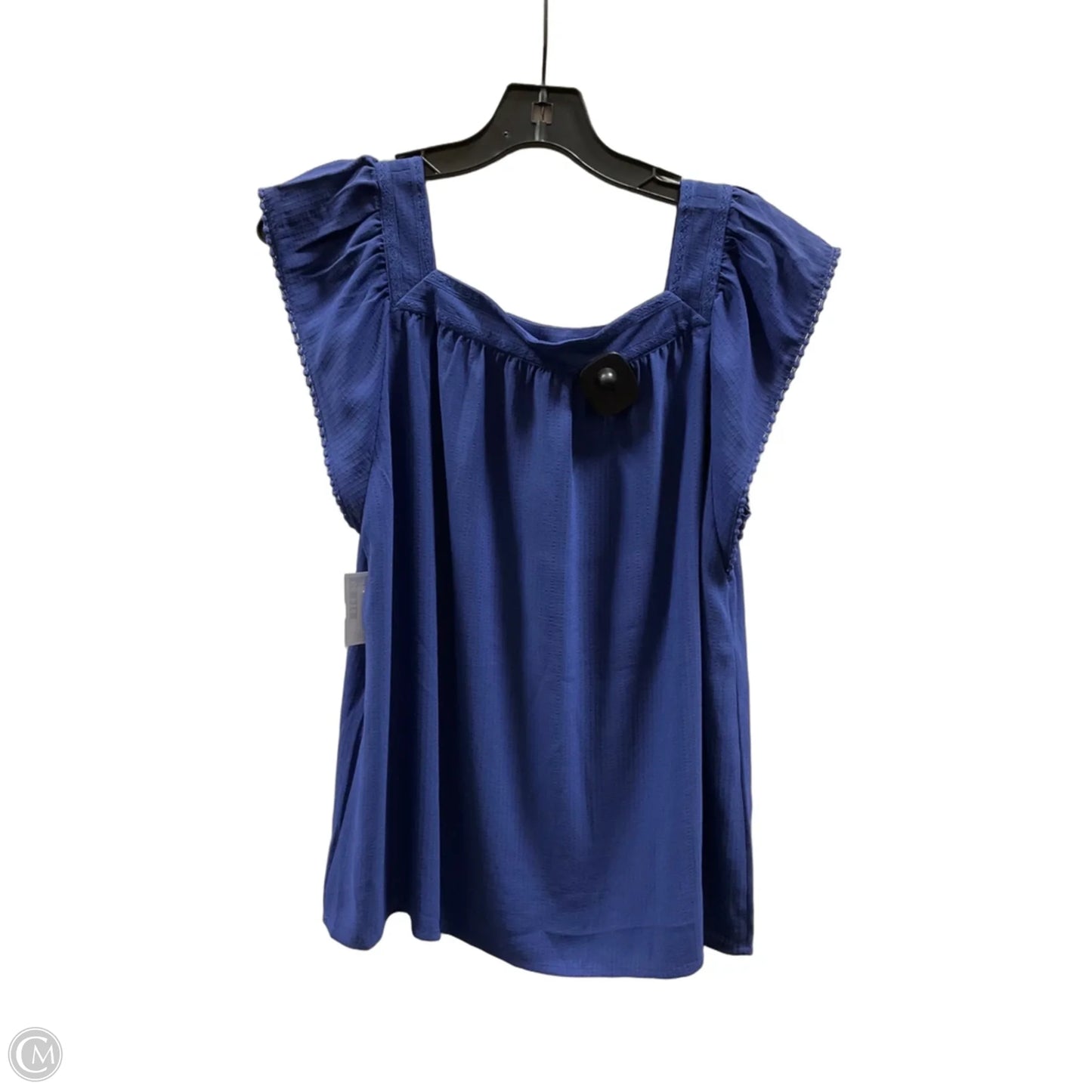 Top Short Sleeve By Loft In Blue, Size: M