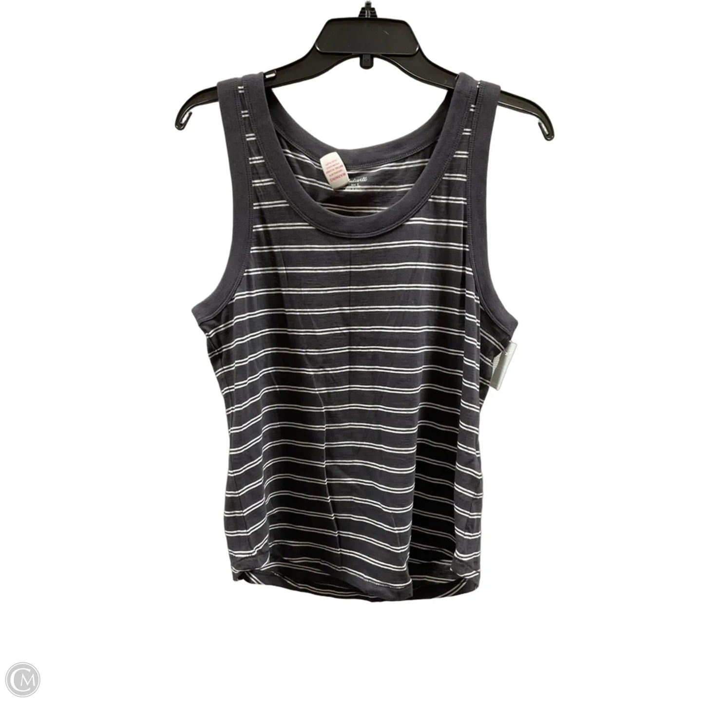 Top Sleeveless Basic By Madewell In Striped Pattern, Size: L
