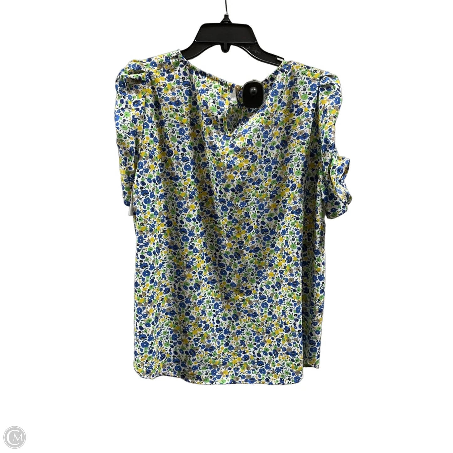 Top Short Sleeve By Betseys Boutique Shop In Blue & Green, Size: M