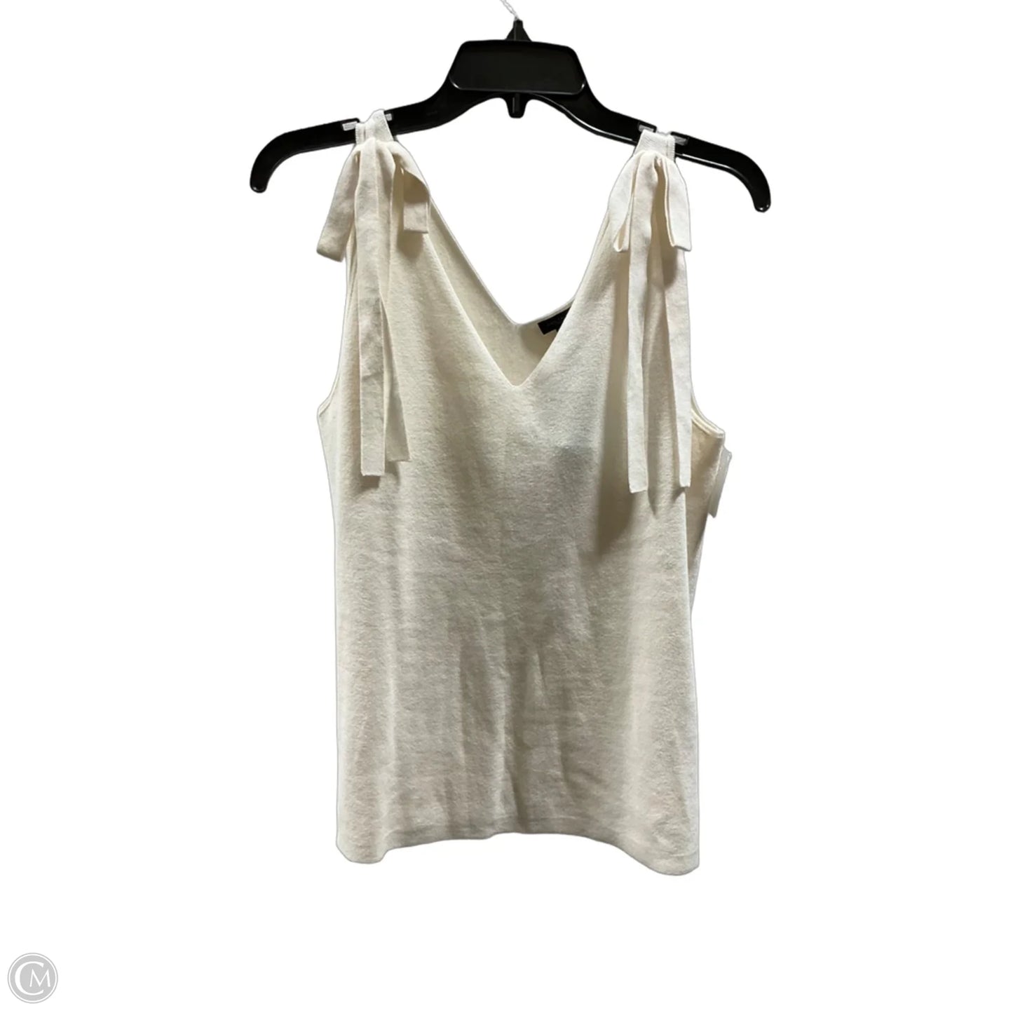 Top Sleeveless By Ann Taylor In Cream, Size: L