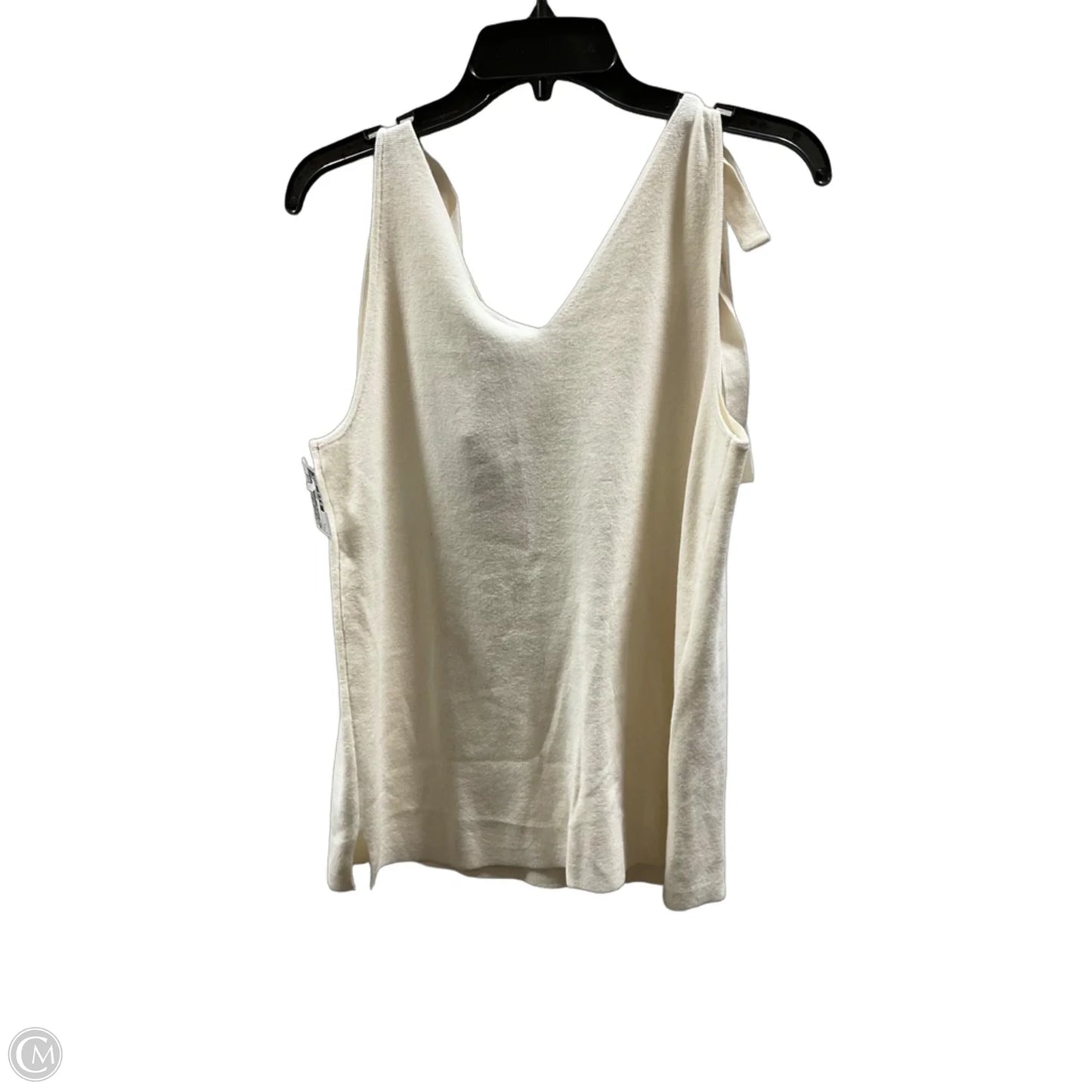 Top Sleeveless By Ann Taylor In Cream, Size: L