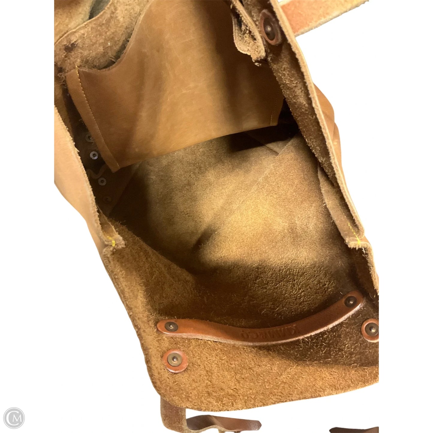 Tote Leather By Clothes Mentor, Size: Large