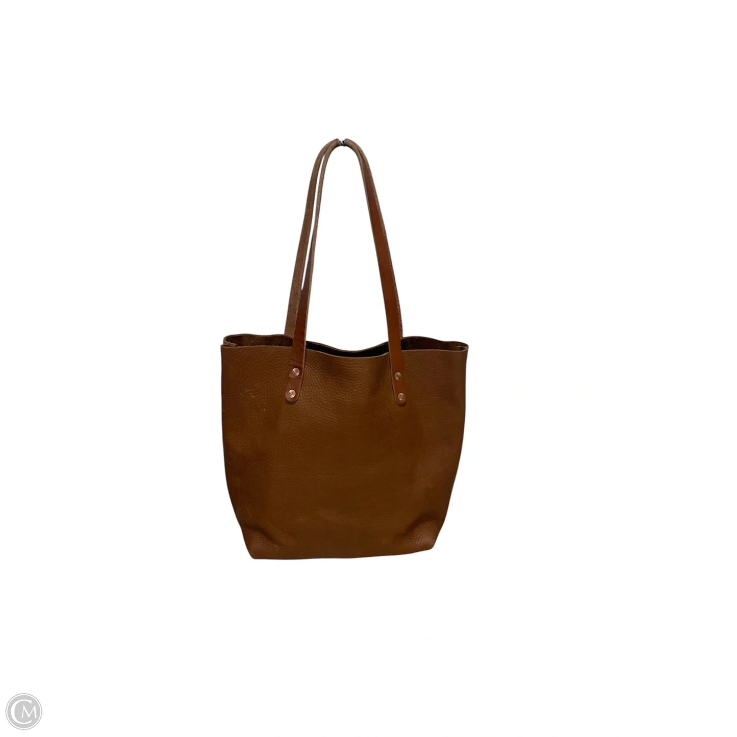 Tote Leather By Clothes Mentor, Size: Large