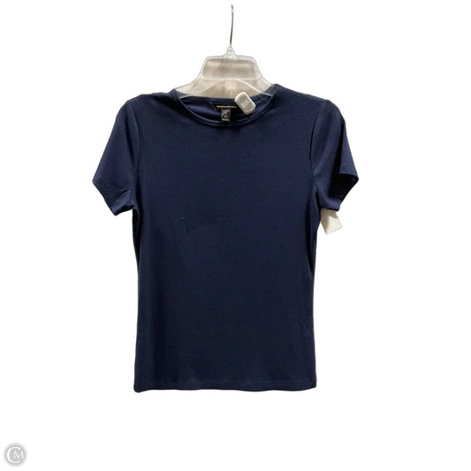 Top Short Sleeve Basic By Banana Republic In Navy, Size: S
