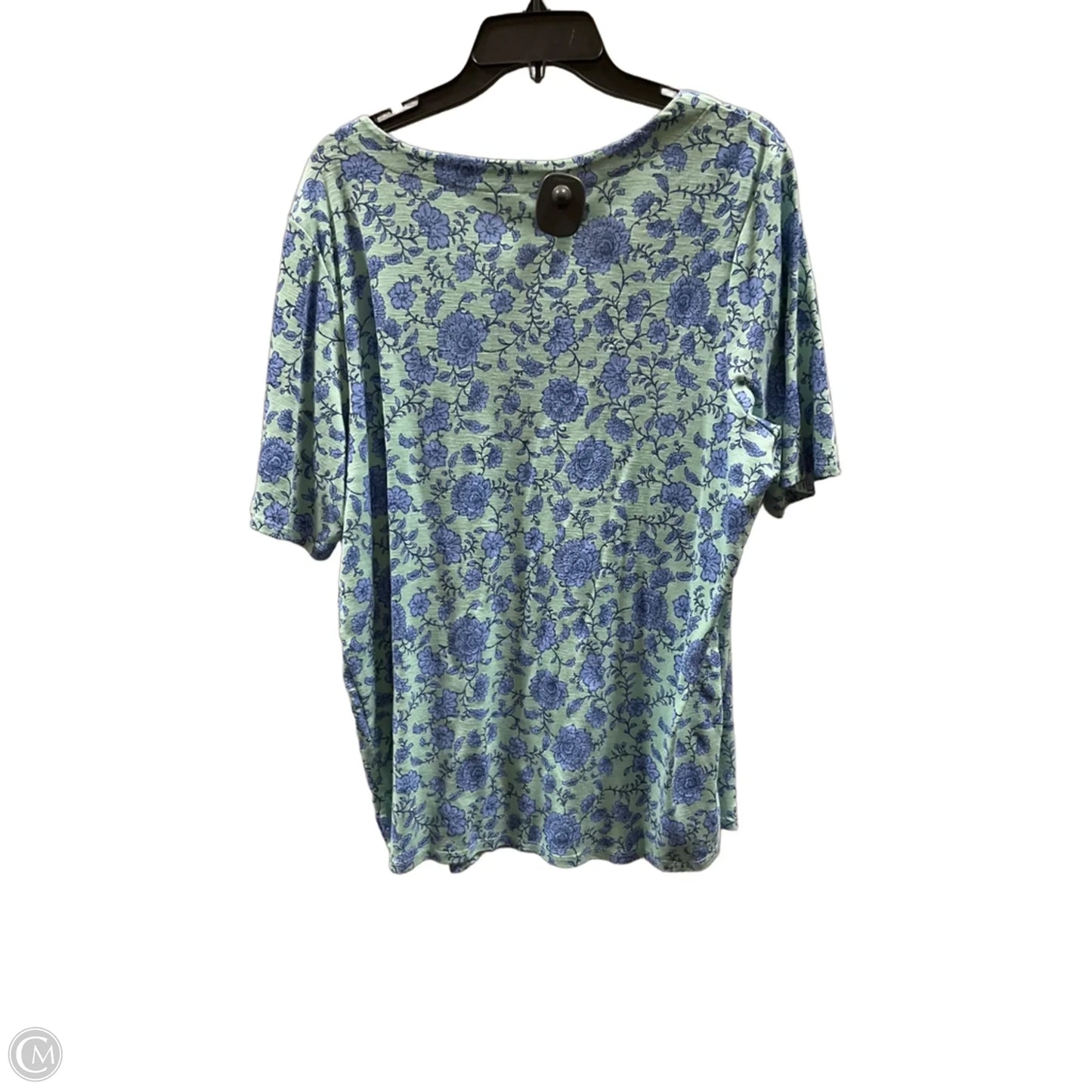 Top Short Sleeve Basic By J. Jill In Teal, Size: 2x