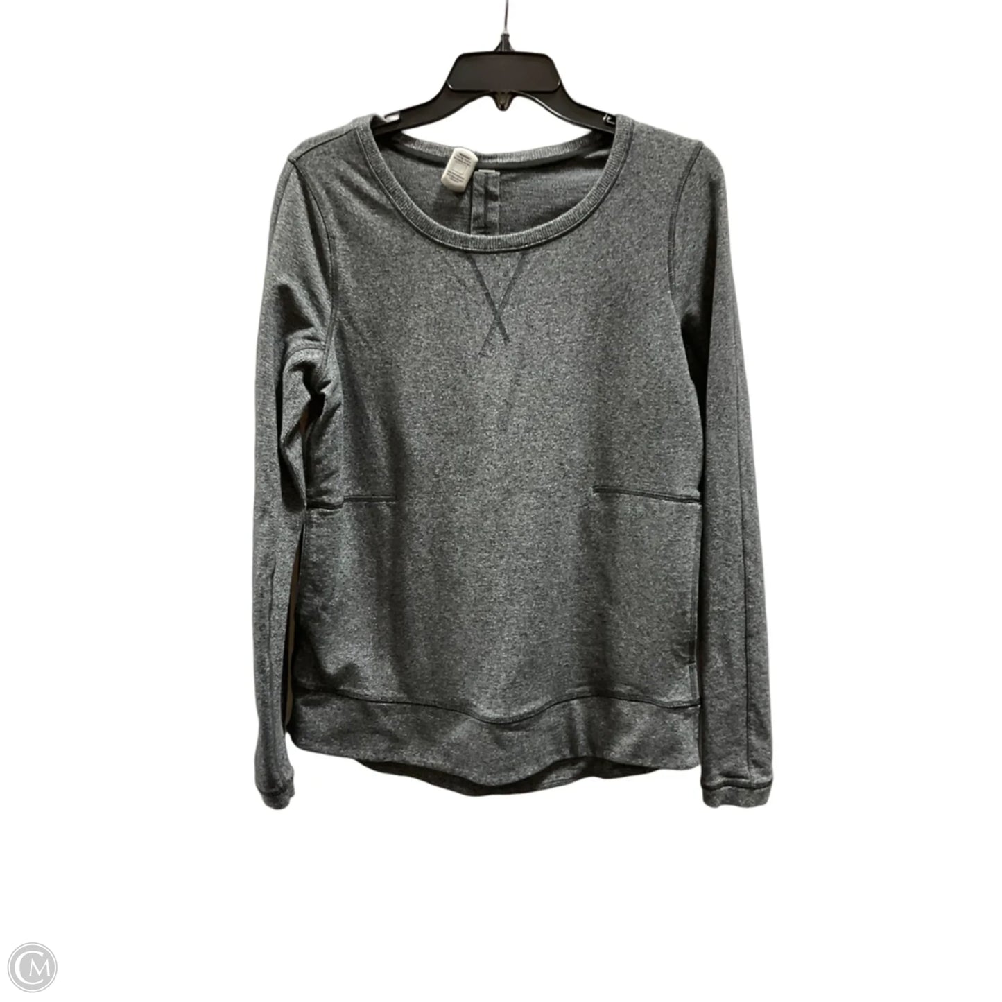 Athletic Sweatshirt Crewneck By Lululemon In Grey, Size: M
