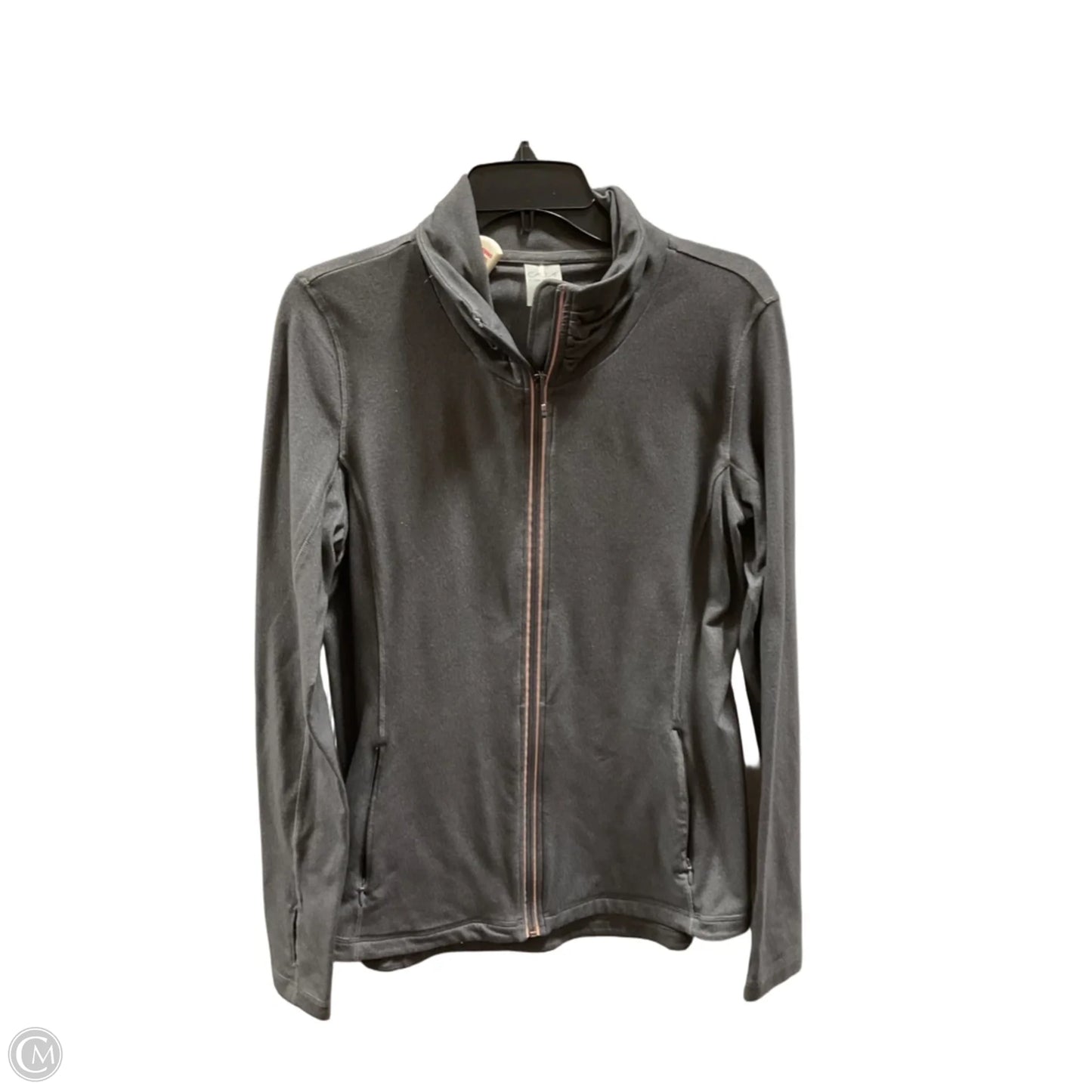 Athletic Jacket By Calia In Grey, Size: L