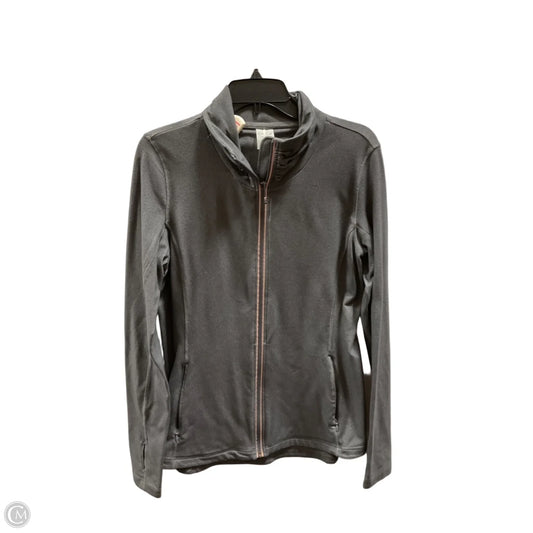 Athletic Jacket By Calia In Grey, Size: L