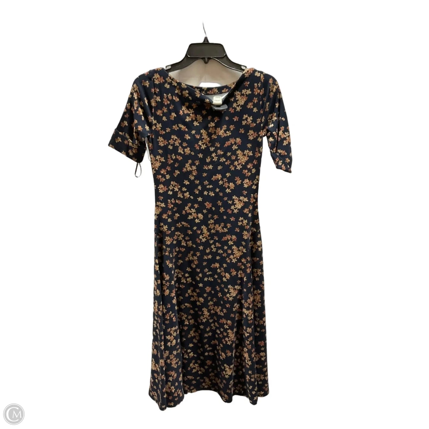 Dress Casual Midi By Ralph Lauren In Floral Print, Size: Xs