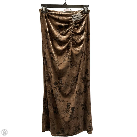 Skirt Maxi By Bl-nk In Tan, Size: Xs