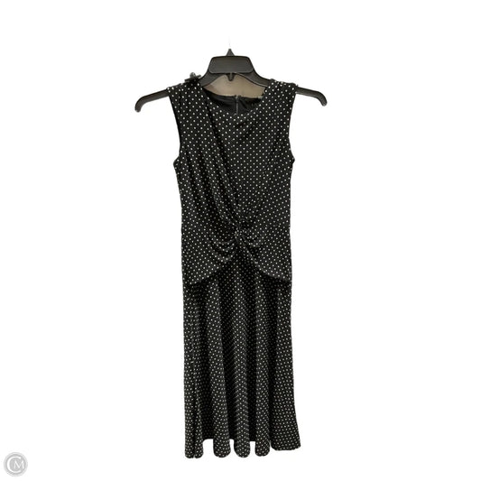 Dress Casual Midi By Ralph Lauren In Polkadot Pattern, Size: 0