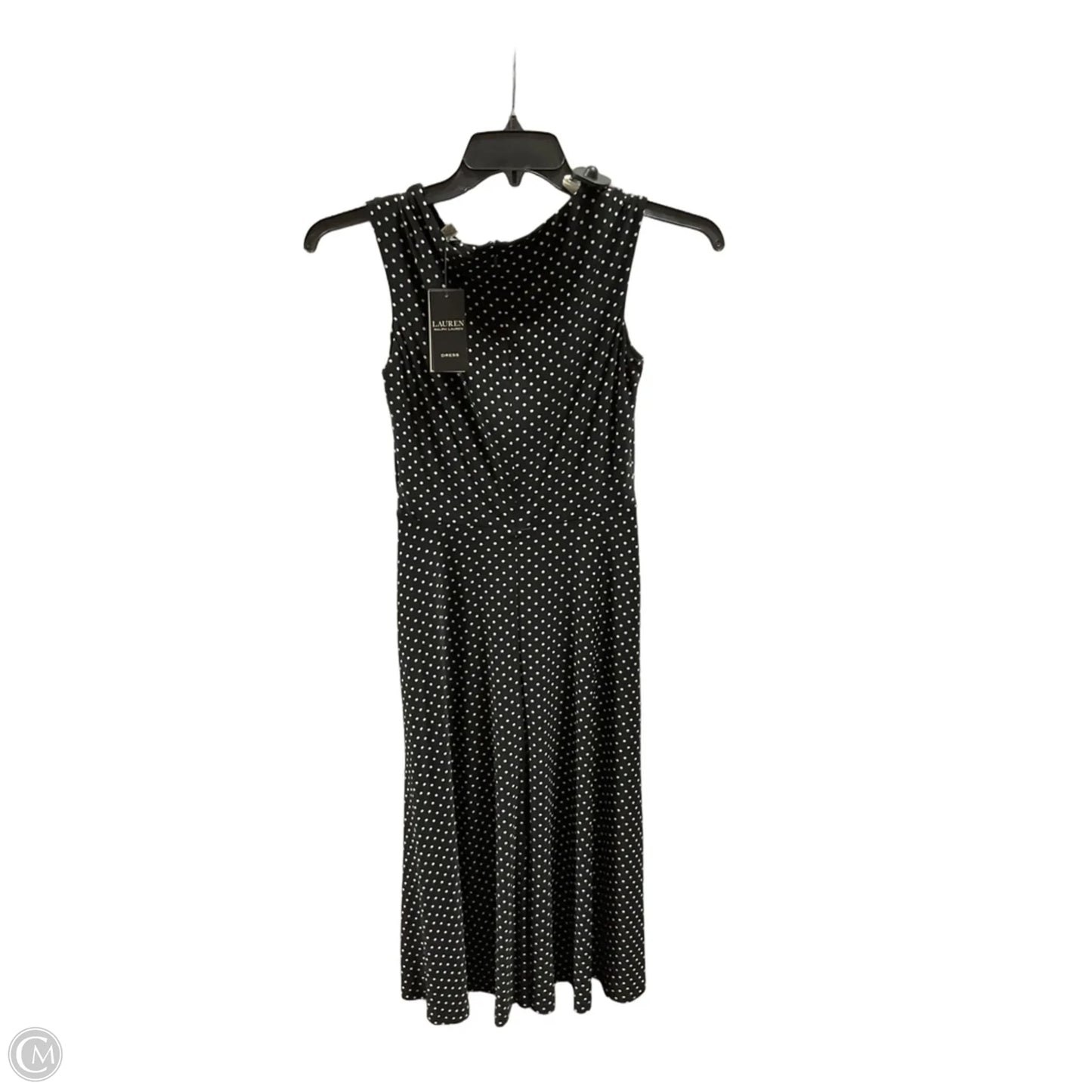 Dress Casual Midi By Ralph Lauren In Polkadot Pattern, Size: 0