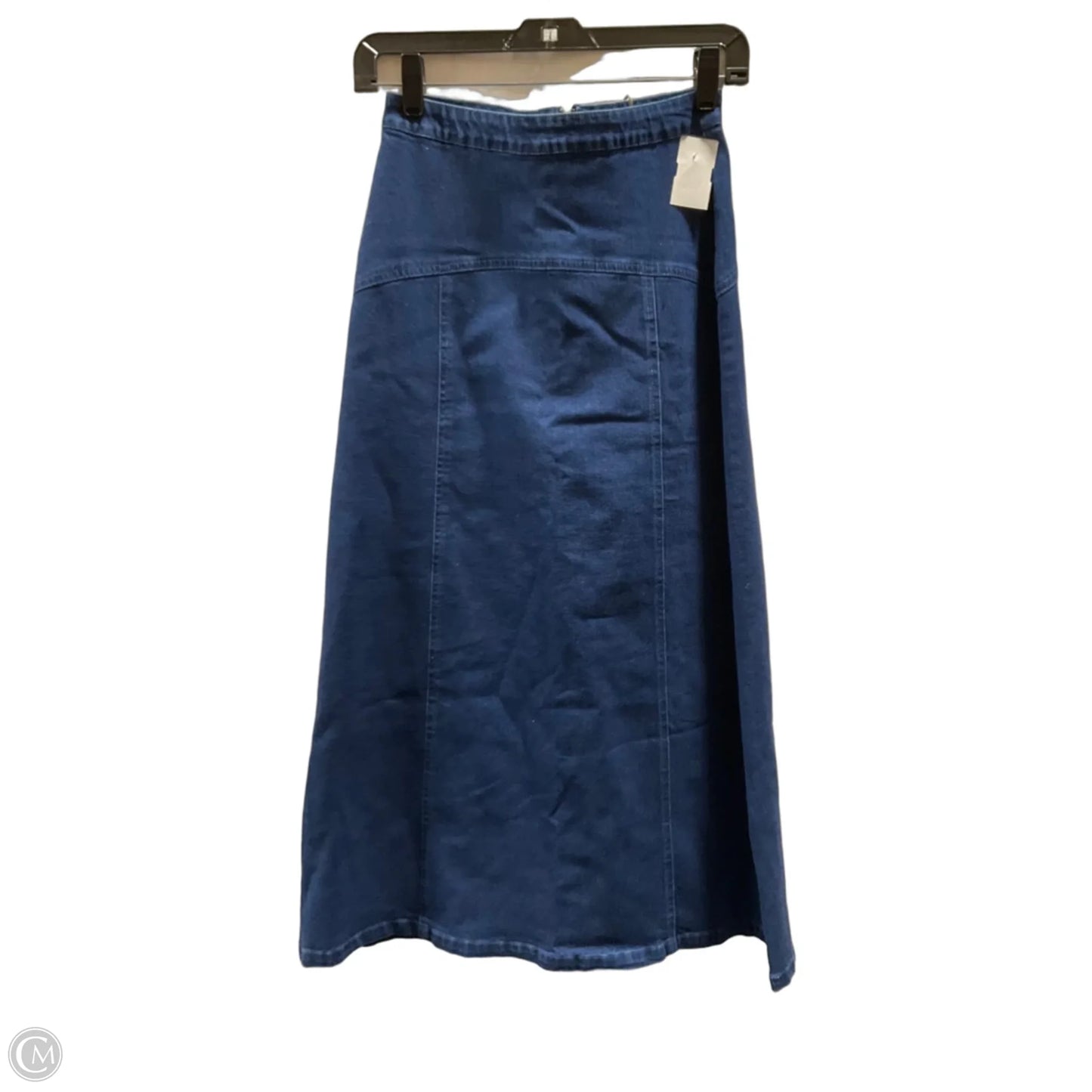 Skirt Maxi By Bl-nk In Blue Denim, Size: Xs