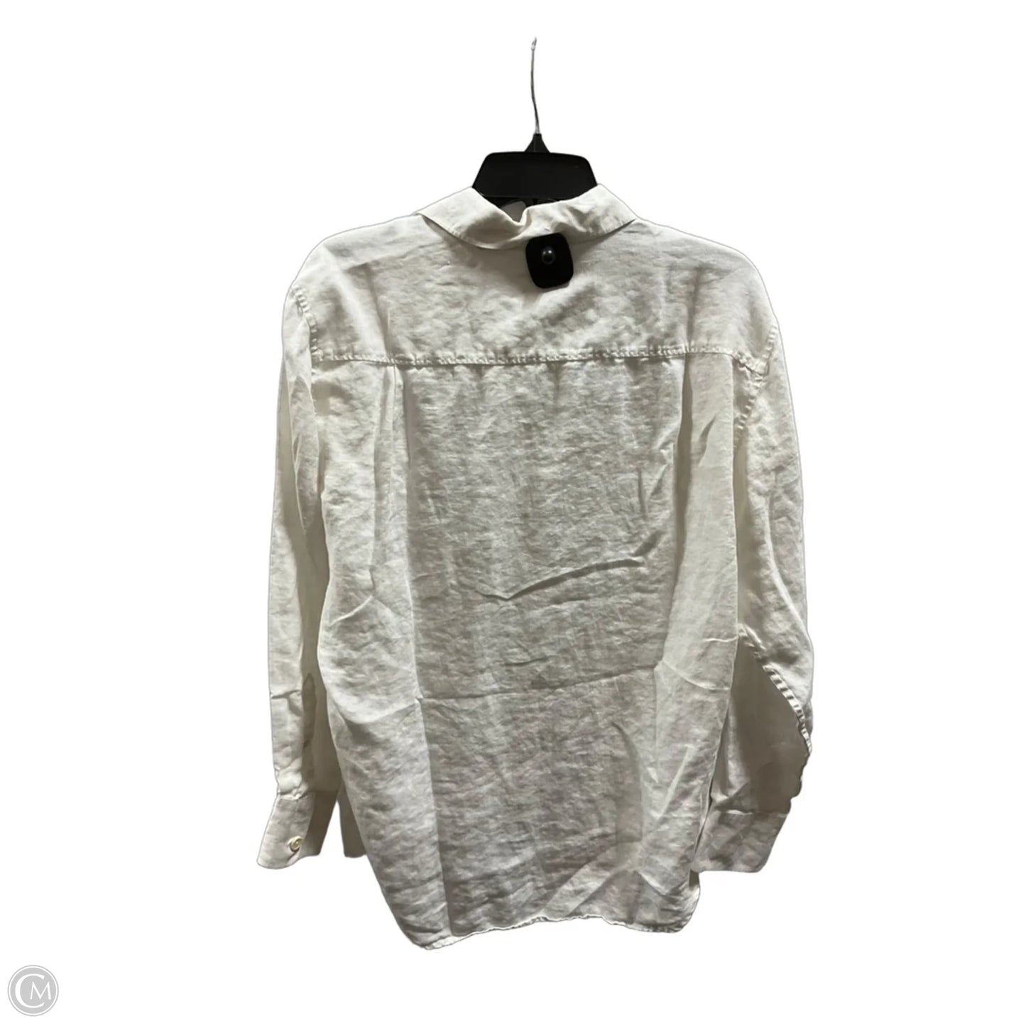 Blouse Long Sleeve By Tommy Bahama In White, Size: S