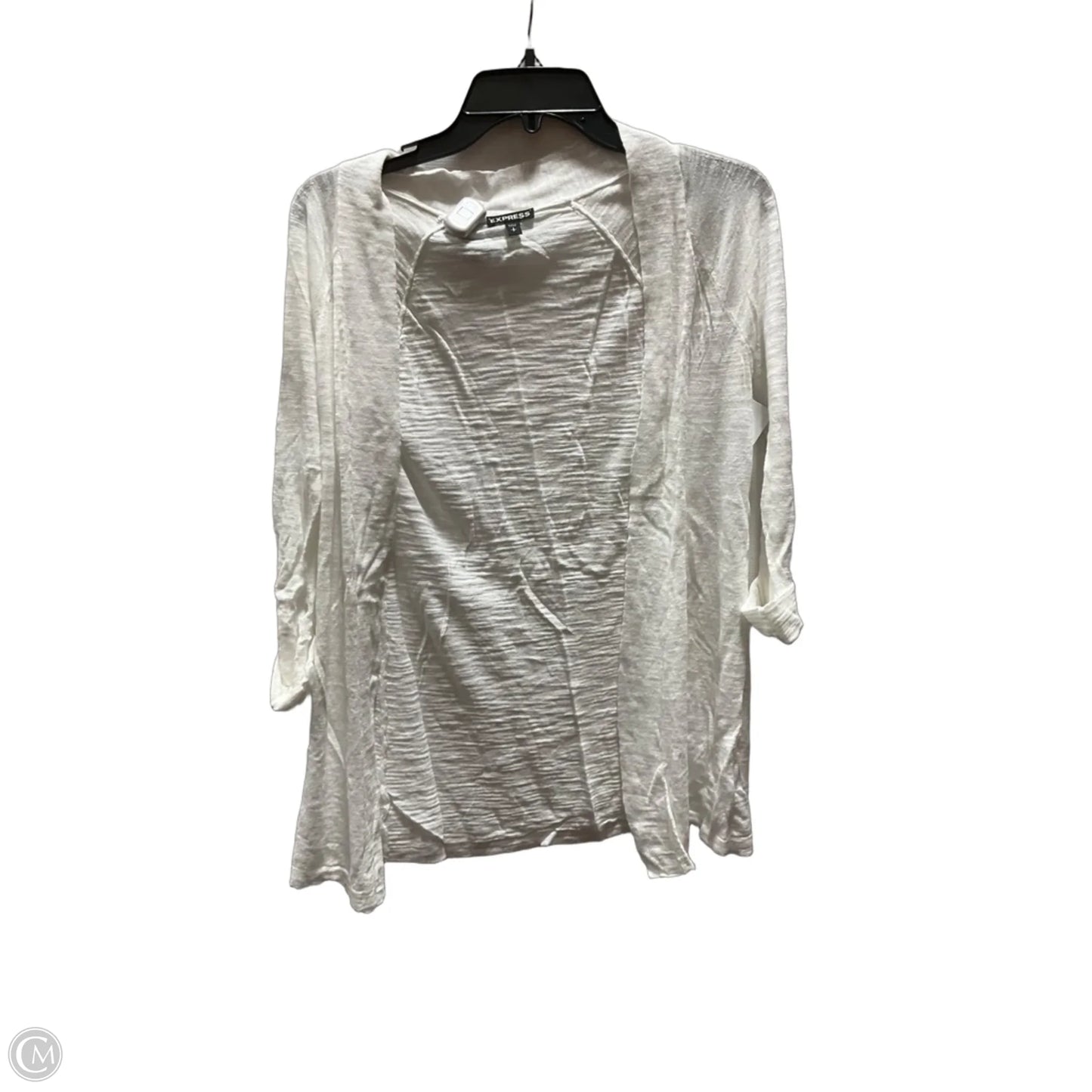 Cardigan By Express In White, Size: S