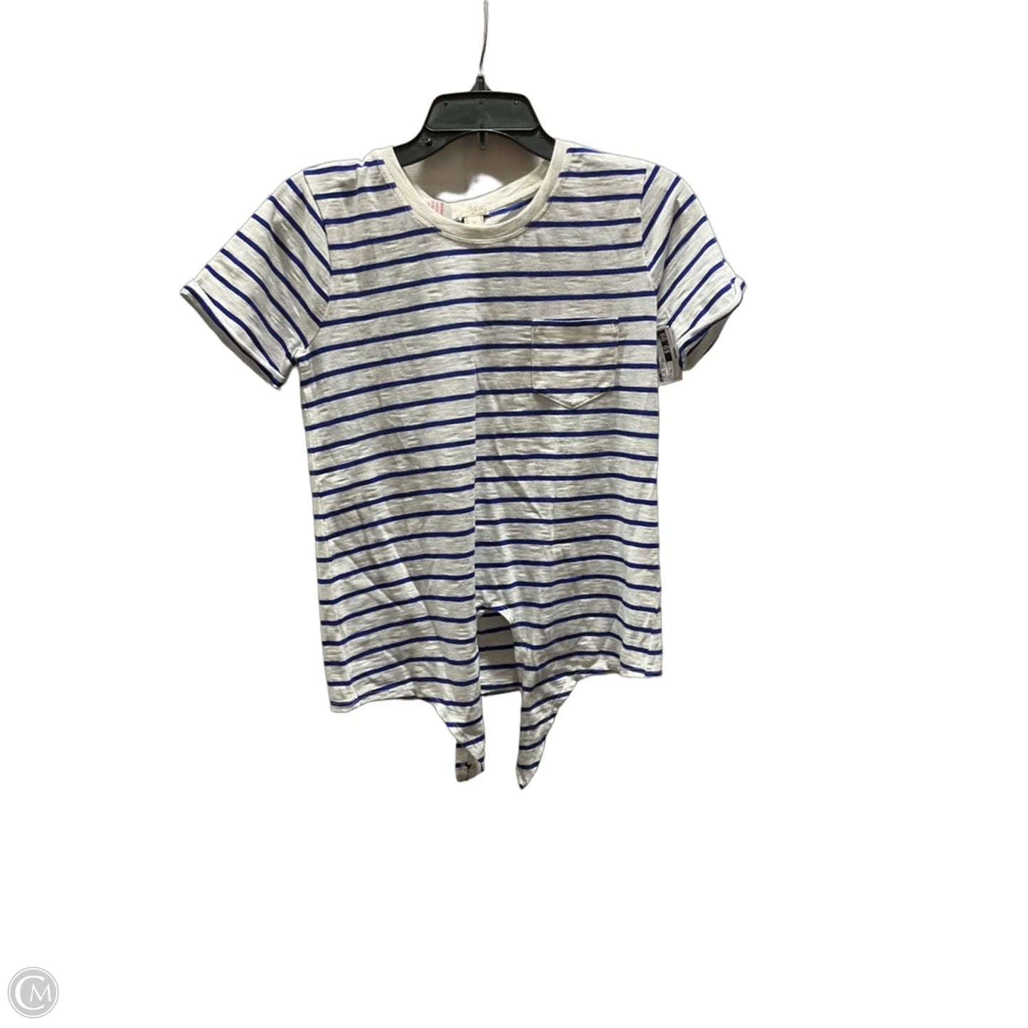 Top Short Sleeve Basic By J. Crew In Striped Pattern, Size: Xs