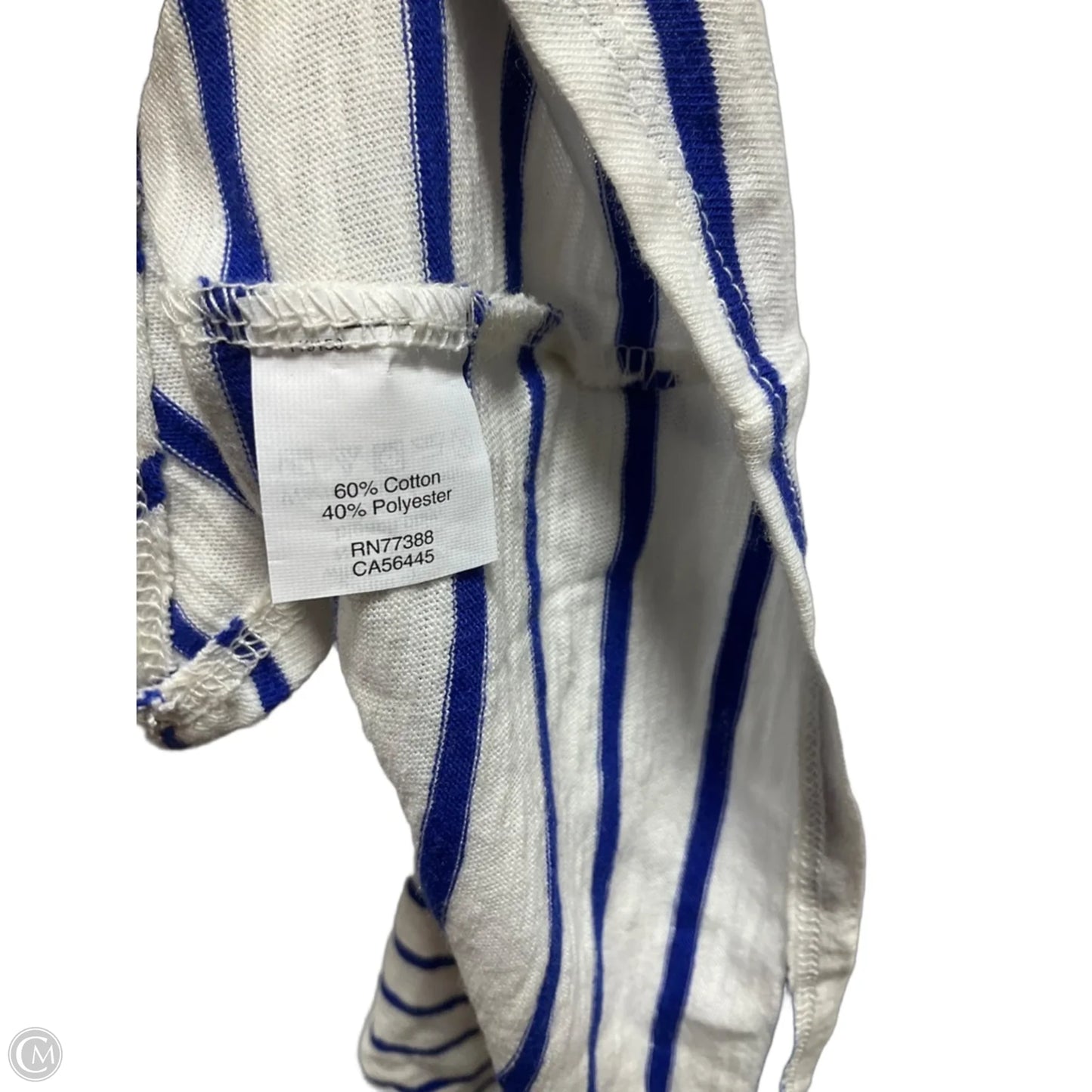 Top Short Sleeve Basic By J. Crew In Striped Pattern, Size: Xs