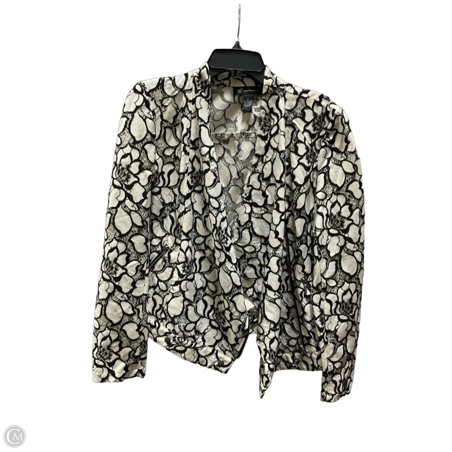 Jacket Other By Inc In Black & Cream, Size: M