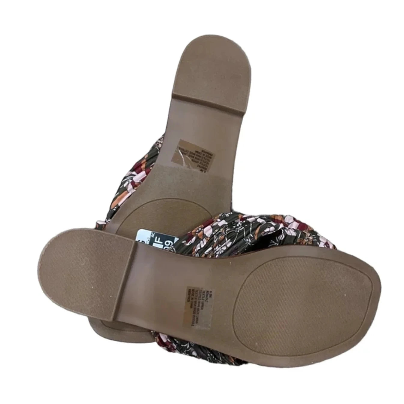 Sandals Flats By Kensie In Floral Print, Size: 6.5