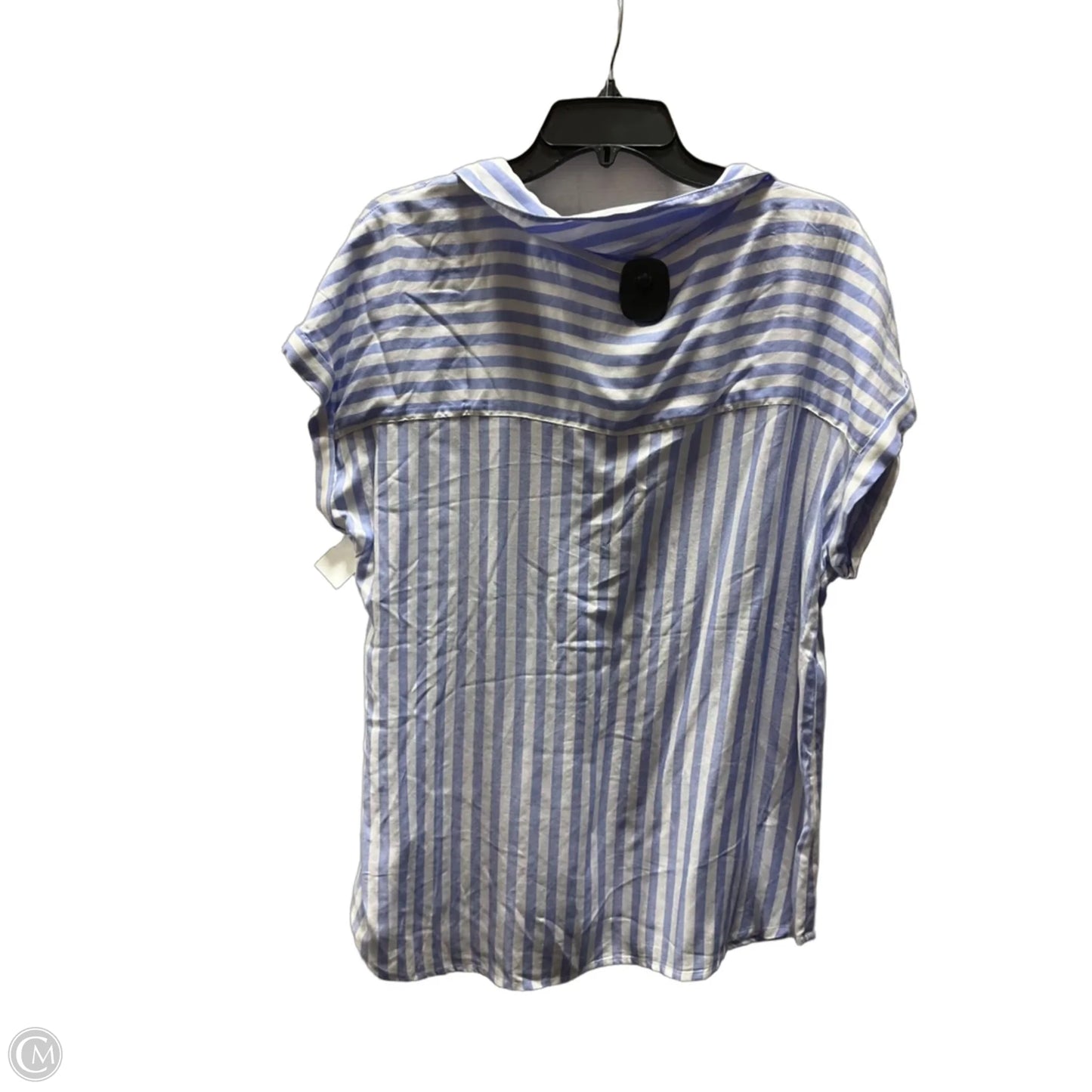 Top Short Sleeve By Gap In Striped Pattern, Size: L