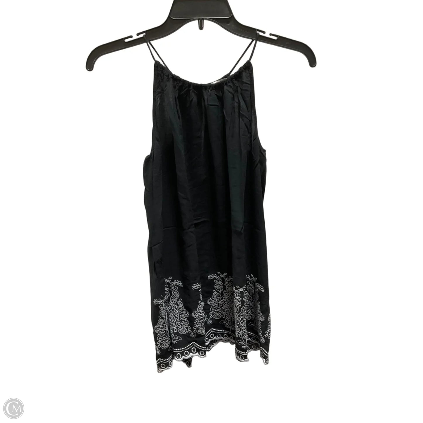 Top Sleeveless By Loft In Black, Size: S