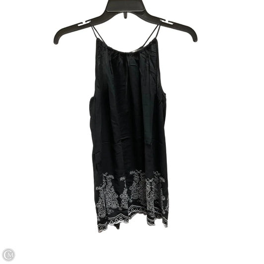 Top Sleeveless By Loft In Black, Size: S