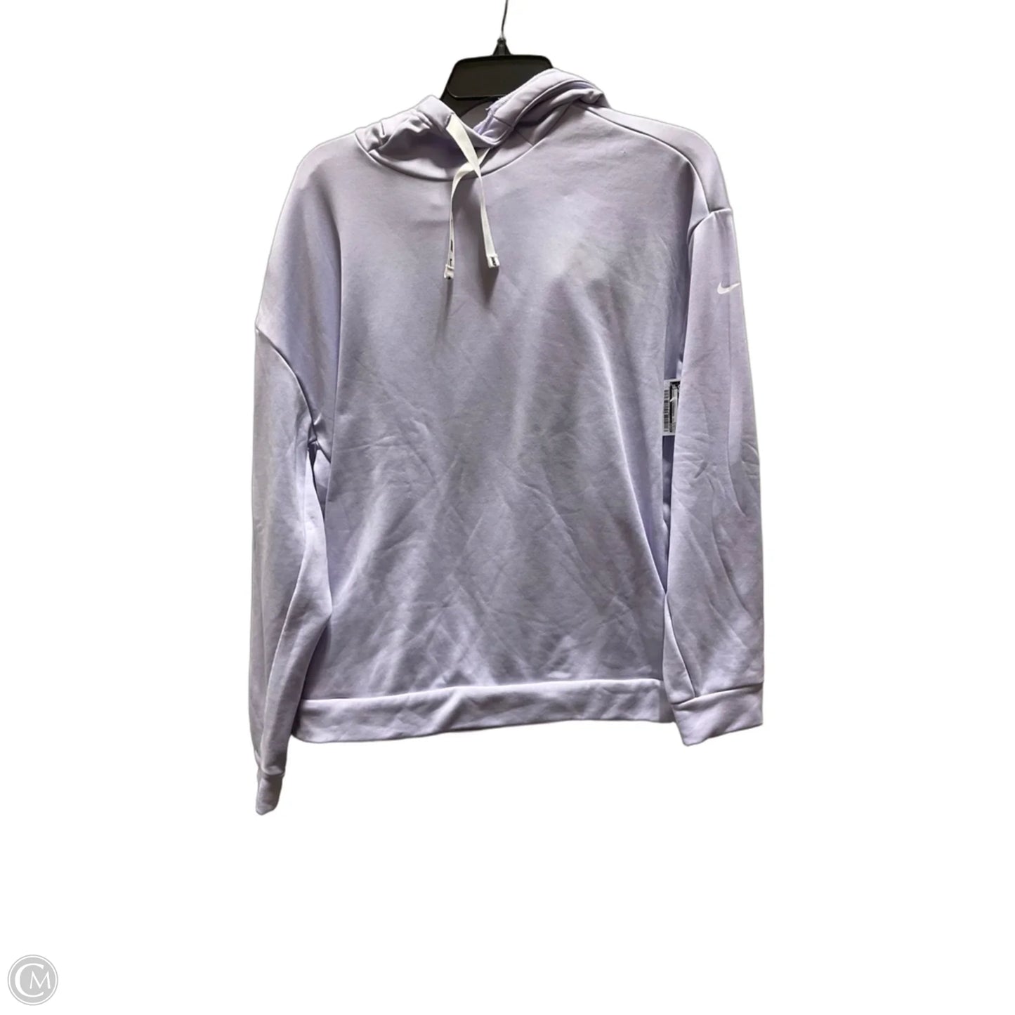 Athletic Sweatshirt Hoodie By Nike In Purple, Size: L