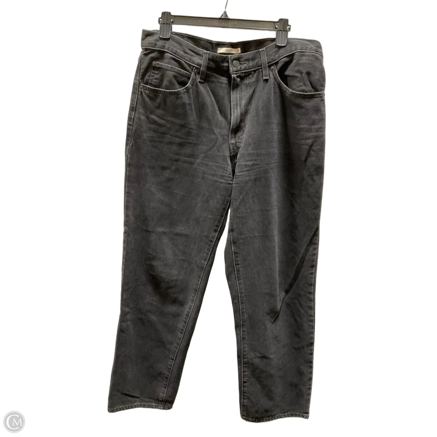 Jeans Straight By Levis In Black, Size: 8