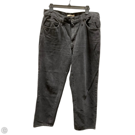 Jeans Straight By Levis In Black, Size: 8