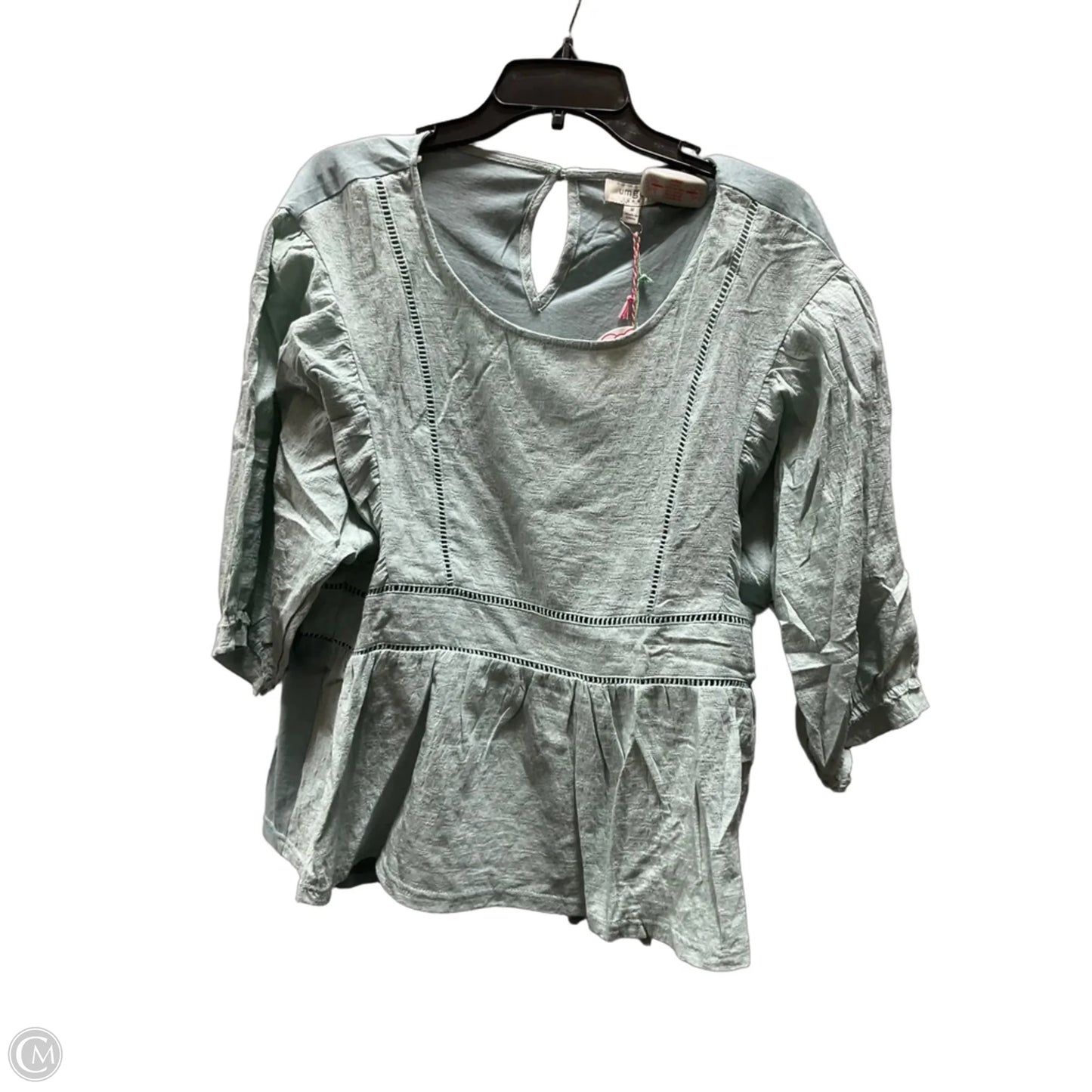 Top Short Sleeve By Umgee In Green, Size: M