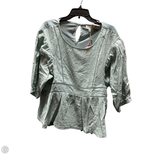 Top Short Sleeve By Umgee In Green, Size: M