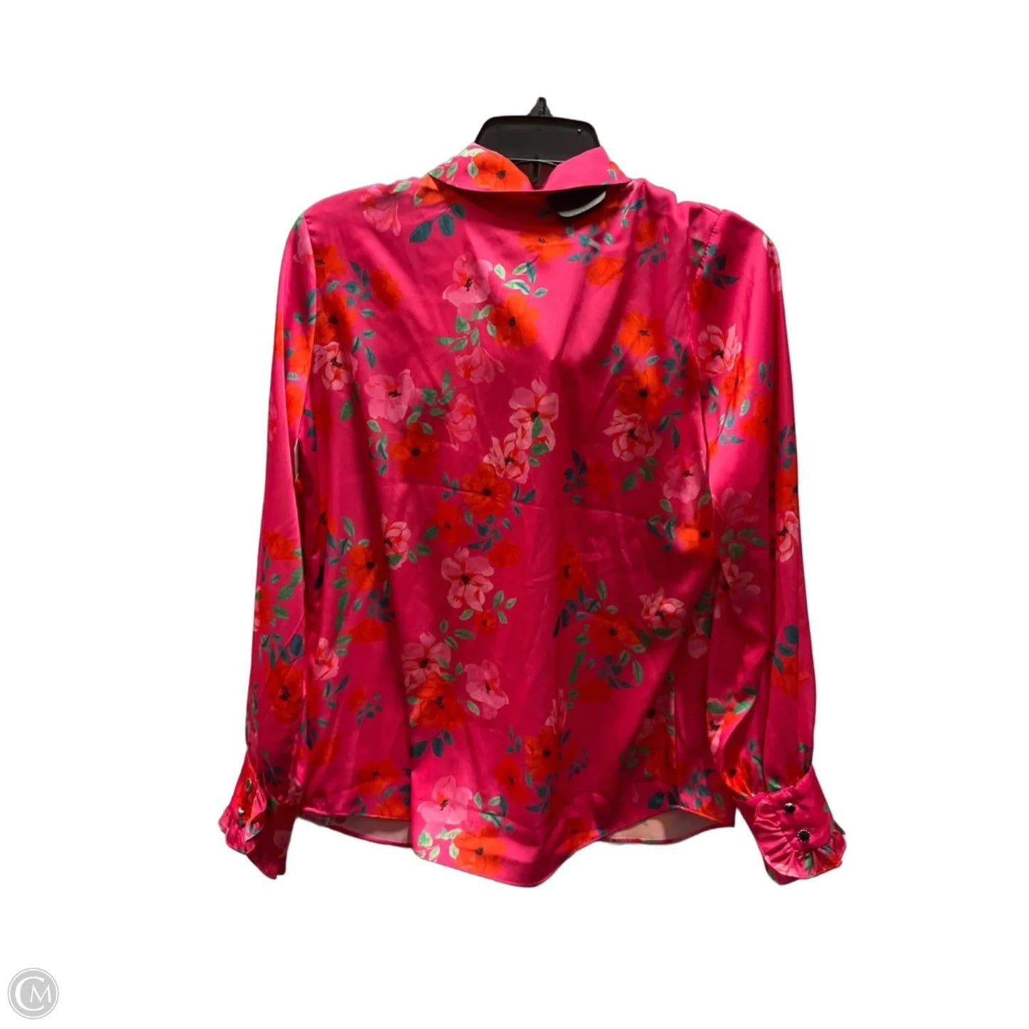 Blouse Long Sleeve By Alexia Admor In Pink, Size: M