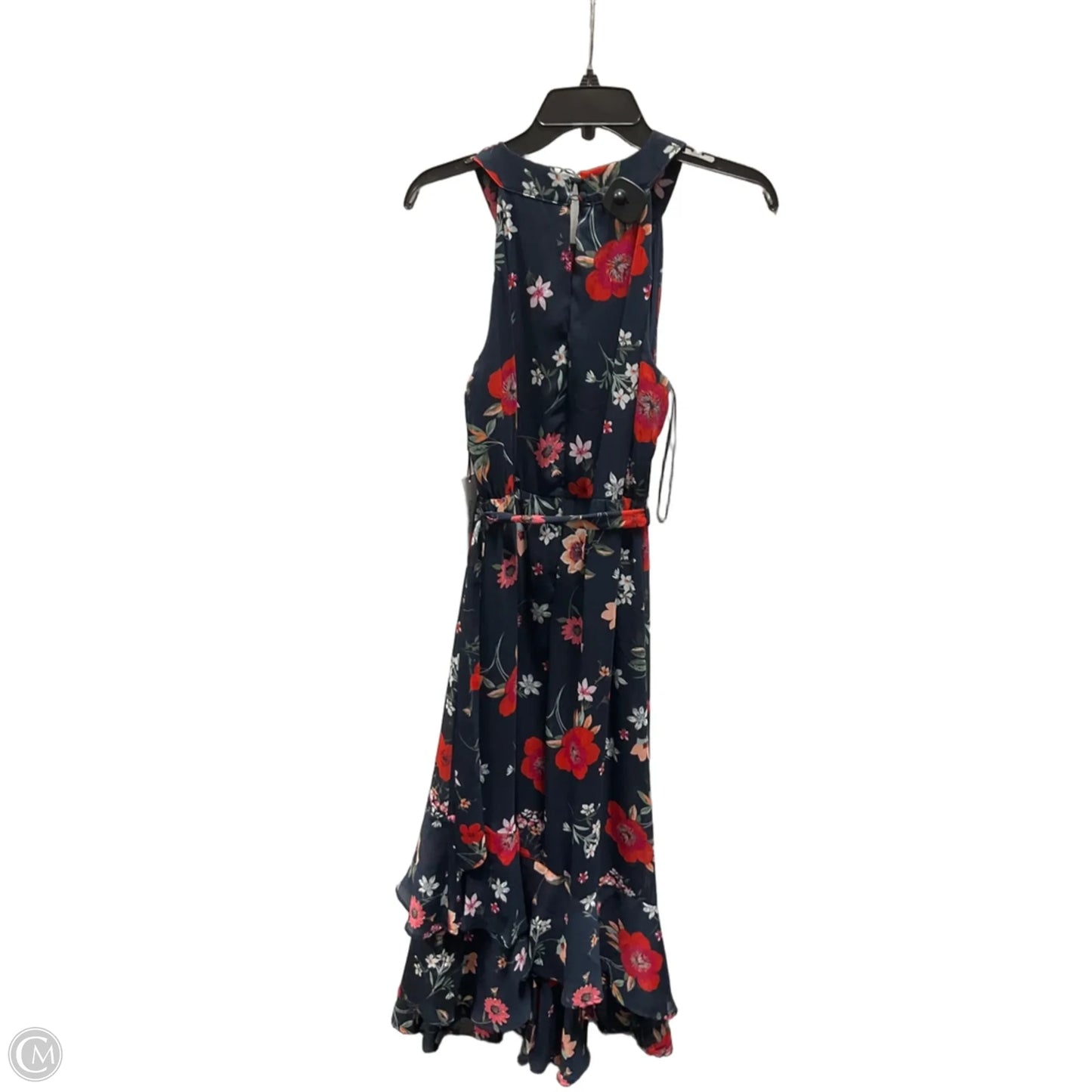 Dress Casual Midi By Calvin Klein In Floral Print, Size: S